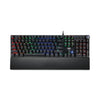Adesso RGB Programmable Mechanical Gaming Keyboard with Detachable Magnetic Palmrest, 108 Keys, Black
