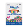Prang SunWorks Construction Paper, 50 lb Text Weight, 9 x 12, Assorted, 50/Pack
