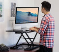 Mount-It! 32 Height Adjustable Sit Stand Desk Converter, Black (MI-7929BLK),Siz by Vanessa Jane
