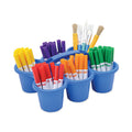deflecto Little Artist Antimicrobial Six-Cup Caddy, Blue