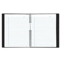 Blueline EcoLogix NotePro Executive Notebook, 1 Subject, Medium/College Rule, Black Cover, 11 x 8.5, 100 Sheets