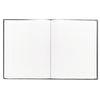 Blueline Executive Notebook, Ribbon Bookmark, 1 Subject, Medium/College Rule, Black Cover, 10.75 x 8.5, 75 Sheets