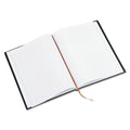 Blueline Executive Notebook, Ribbon Bookmark, 1 Subject, Medium/College Rule, Black Cover, 10.75 x 8.5, 75 Sheets