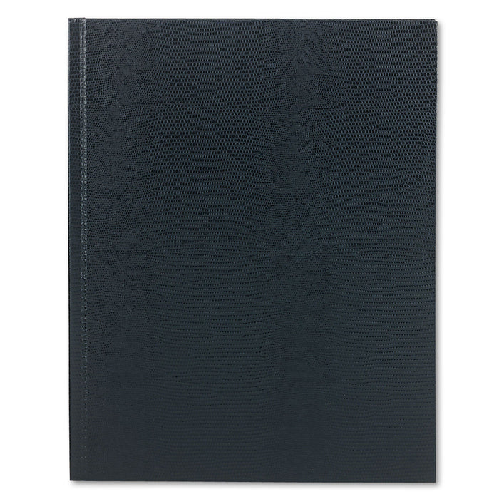 Blueline Executive Notebook, Ribbon Bookmark, 1 Subject, Medium/College Rule, Blue Cover, 11 x 8.5, 75 Sheets
