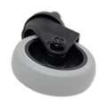 Rubbermaid Replacement Bayonet-Stem Swivel Casters, Grip Ring Stem, 3" Soft Rubber Wheel, Black