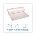 Boardwalk High-Density Can Liners, 60 gal, 11 microns, 38" x 58", Natural, 200/Carton