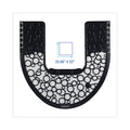 Boardwalk Commode Mat 2.0, Rubber, 22.88 x 22, Black/White, 6/Carton