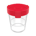 deflecto Antimicrobial No Spill Paint Cup, 3.46 w x 3.93 h, Red