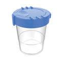 deflecto Antimicrobial No Spill Paint Cup, 3.46 w x 3.93 h, Blue