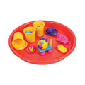 deflecto Little Artist's Antimicrobial Craft Tray, 13" Dia., Red
