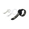 VELCRO Portable Cord Ties, (2) 3" x 0.25"/ (2) 5" x 0.38"/ (2) 7" x 0.5", Black/Gray/White, 6/Pack