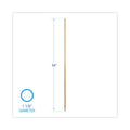Boardwalk Lie-Flat Screw-In Mop Handle, Lacquered Wood, 1.13" dia x 54", Natural