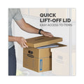 Bankers Box SmoothMove Classic Moving/Storage Boxes, Half Slotted Container (HSC), Small, 12" x 15" x 10", Brown/Blue, 15/Carton