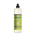 Mrs. Meyer's Dish Soap, Lemon Scent, 16 oz, Bottle, 6/Carton