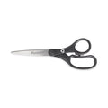 Westcott KleenEarth Basic Plastic Handle Scissors, 8" Long, 3.25" Cut Length, Black Straight Handles, 3/Pack