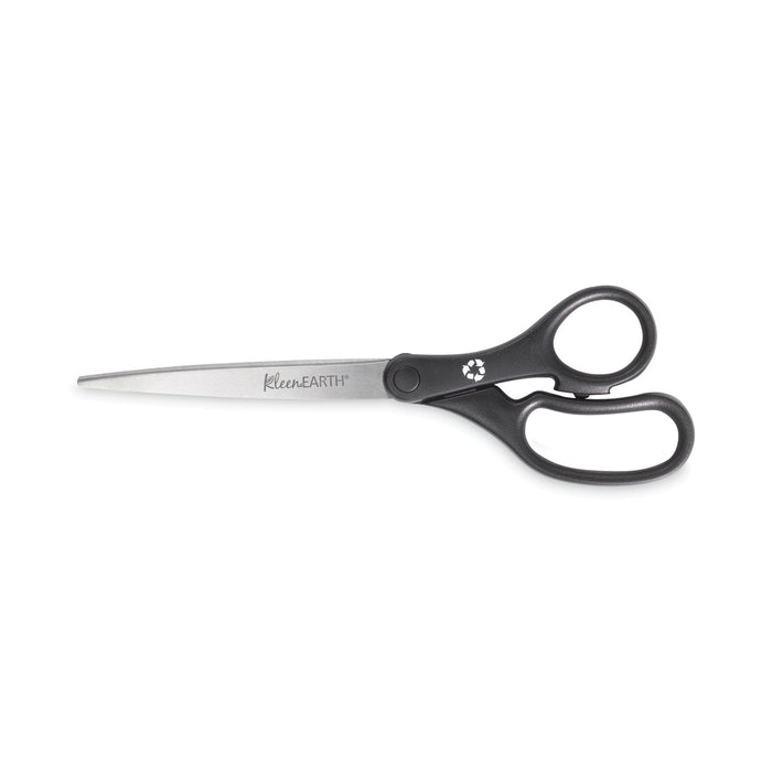 Westcott KleenEarth Basic Plastic Handle Scissors, 9" Long, 4.25" Cut Length, Black Straight Handle