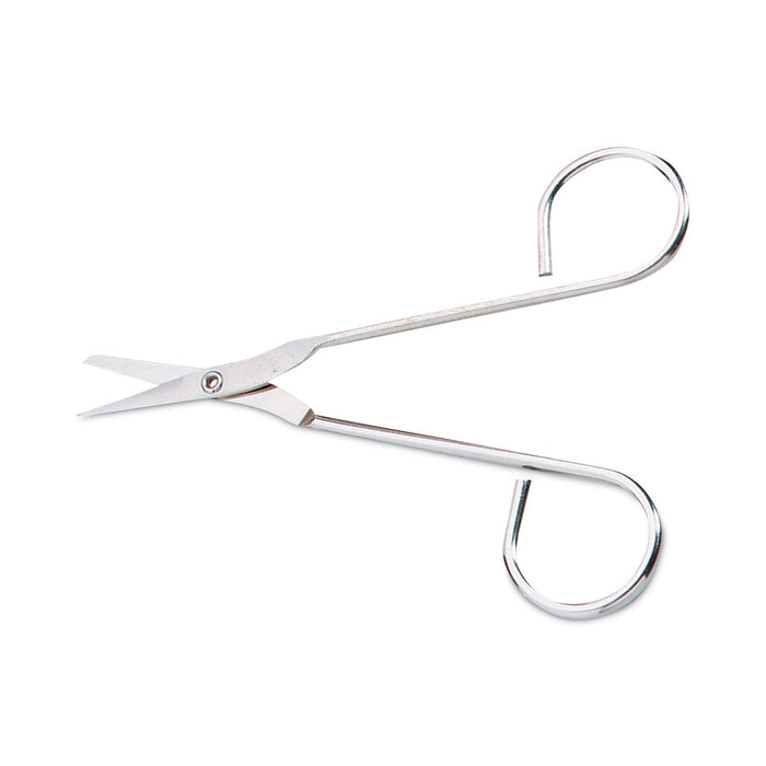 First Aid Only Scissors, Pointed Tip, 4.5" Long, Nickel Straight Handle