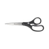 Westcott KleenEarth Basic Plastic Handle Scissors, 8" Long, 3.25" Cut Length, Black Straight Handle