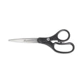 Westcott KleenEarth Basic Plastic Handle Scissors, 8" Long, 3.25" Cut Length, Black Straight Handle