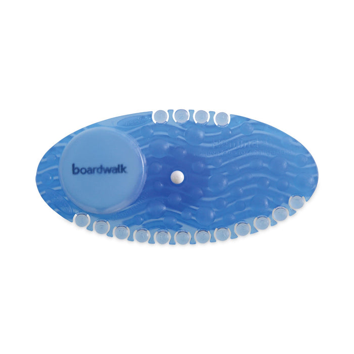 Boardwalk Curve Air Freshener, Cotton Blossom, Blue, 10/Box, 6 Boxes/Carton