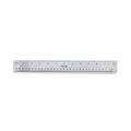 Universal Clear Plastic Ruler, Standard/Metric, 12" Long, Clear