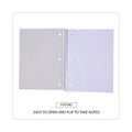 Universal Wirebound Notebook, 1 Subject, Quadrille Rule, Assorted Covers, 10.5 x 8, 70 Sheets, 4/Pack