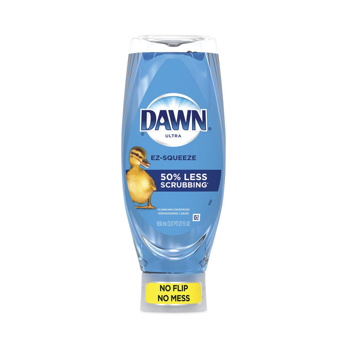 Dawn Ultra Liquid Dish Detergent, Dawn Original, Three 22 oz E-Z Squeeze Bottles, 2 Sponges
