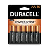 Duracell Power Boost CopperTop Alkaline AA Batteries, 10/Pack