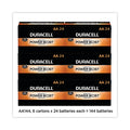 Duracell Power Boost CopperTop Alkaline AA Batteries, 144/Carton