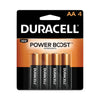 Duracell Power Boost CopperTop Alkaline AA Batteries, 4/Pack