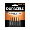 Duracell Power Boost CopperTop Alkaline AAA Batteries, 10/Pack