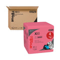 WypAll Power Clean X80 Heavy Duty Cloths,, 12.5 x 12, Red, 50/Box, 4 Boxes/Carton