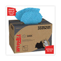 WypAll Power Clean Oil, Grease and Ink Cloths, BRAG Box, 12.1 x 16.8, Blue, 180/Box