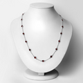 Genuine Garnet By the Yard Necklace by Fine Color Jewels