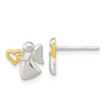 Sterling Silver Angel Earrings by Fine Color Jewels