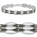 0.22 Carat Genuine Champagne Diamond .925 Sterling Silver Bracelet by Bids.com