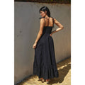Cotton Poplin Ruched Detail Maxi Dress by Boutique 23
