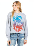 Love Tribe Juniors 1977 Rock N Roll Graphic T Shirt, Size Medium by Vanessa Jane