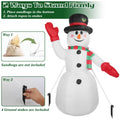 7.9ft Christmas Inflatable Giant Snowman Blow Up with LED Lights Hat Scarf by DailySale