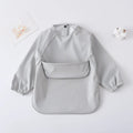 Waterproof Smock Bib | Full-Sleeve Baby & Toddler Feeding Bib by ozznekshoes