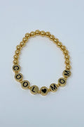 Cool Mom Gold Bead Bracelet
