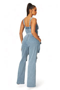 Denim Cargo Pocket Jumpsuit {HAS GREAT STRETCH} by The House of Stylez