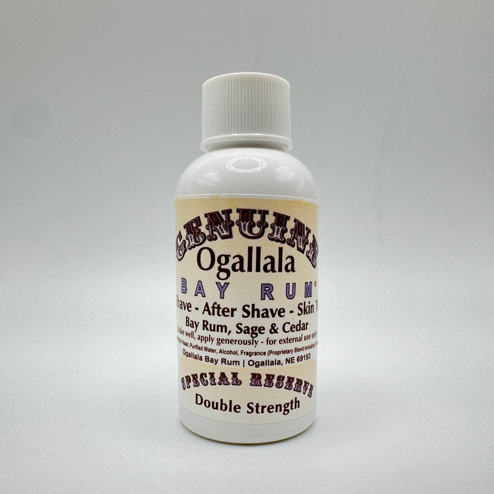 Ogallala Bay Rum, Sage & Cedar Double Strength Pre Shave - After Shave Splash - Skin Toner 2 Oz by Pasteur Pharmacy