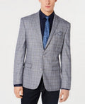Bar III Mens Active Stretch Slim-Fit Plaid Sport Coat by Vanessa Jane