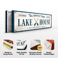 Personalized Lake House Sign IV by Tailored Canvases