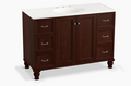 Kohler Damask®48 bathroom vanity cabinet by Vanessa Jane