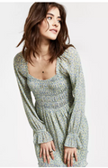 Lucy Paris Smocked Printed Dress, Size Medium by Vanessa Jane
