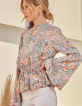 Ava Vintage Blouse - Sage by Boutique 23