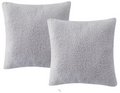 Birch Trails Solid Sherpa Set of 2 Decorative Pillows 18 x 18 by Vanessa Jane