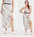 Sanctuary Womens Printed Slit Midi Skirt Pink, Size Medium by Vanessa Jane